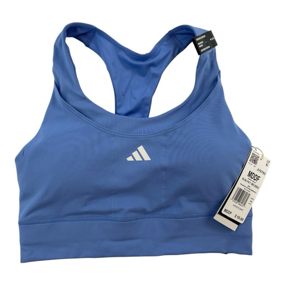 adidas Other - Adidas Run Pocket Medium Support Blue Bra Size Medium NWT